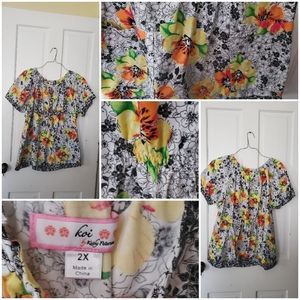 Koi brand scrub top 2xl